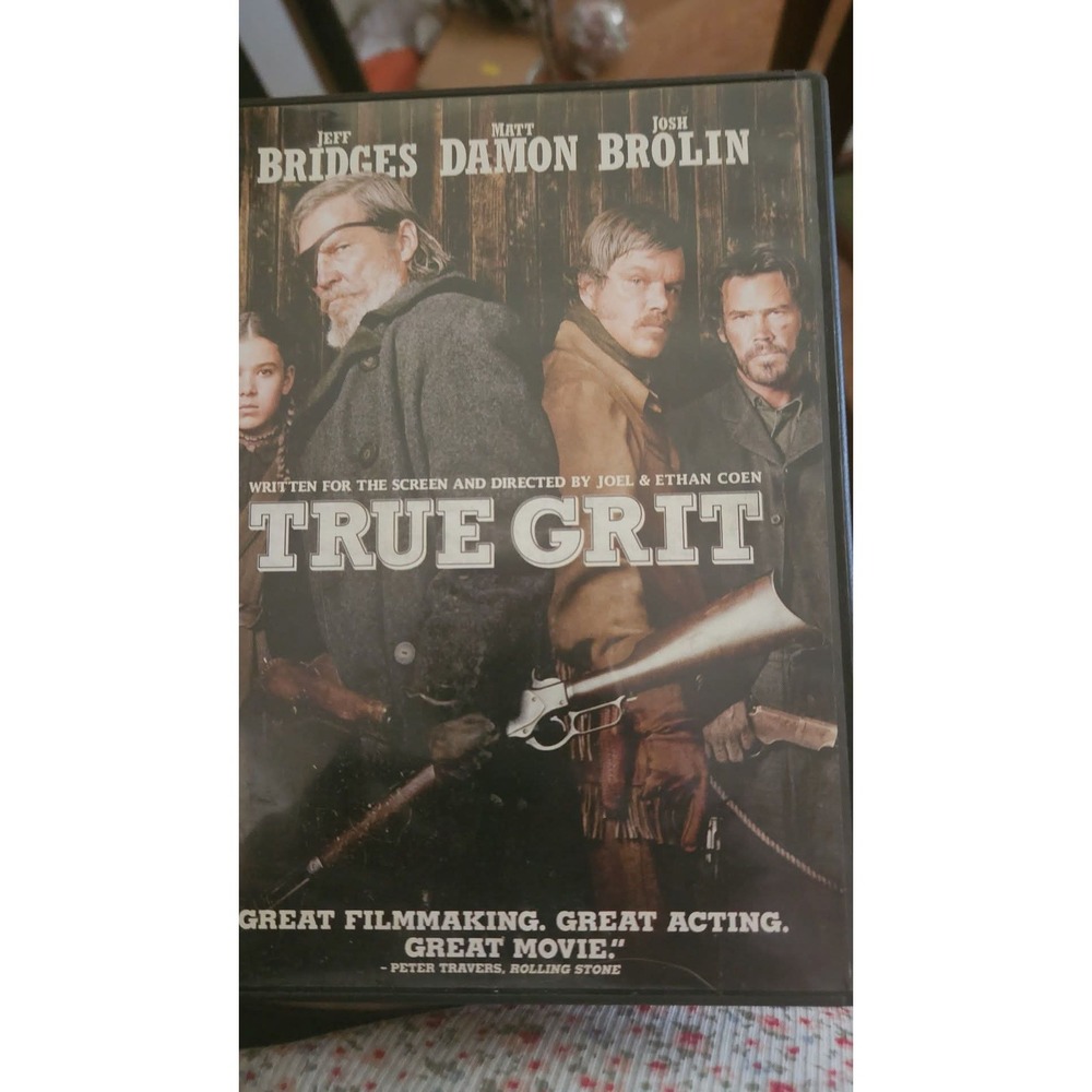 True Grit DVD 2010 Western Movie Jeff Bridges Matt Damon Coen Brothers PG-13